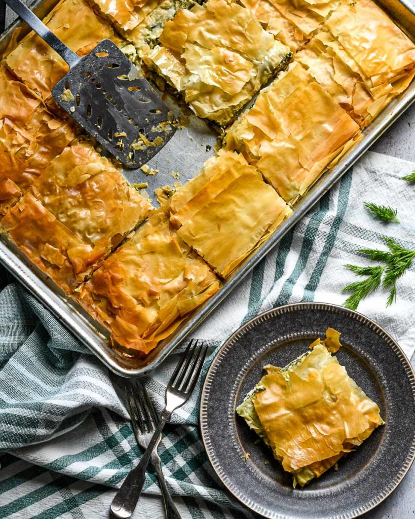 Spinach Phyllo Tray